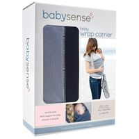 Baby Sense Wrap Carrier - Black & Grey